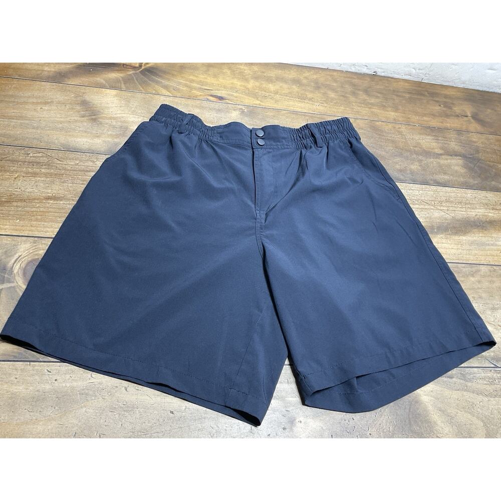 BURLEBO Everyday Shorts Black Mens Large 7.5” Inseam Stretch Performance